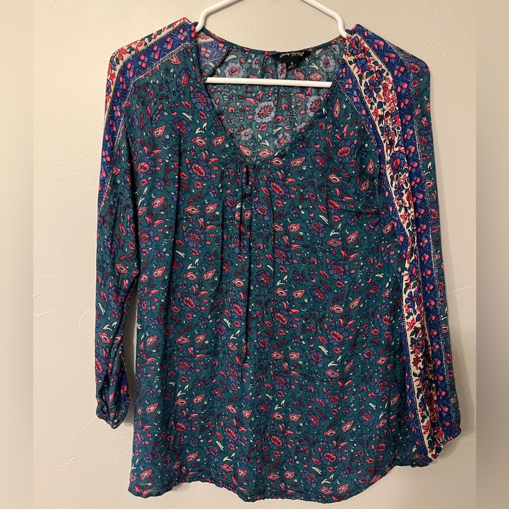 Bohemian lucky brand blouse